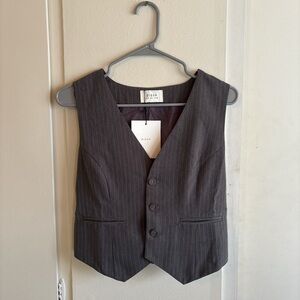 DISSH Charcoal Pinstripe Men's Vest
